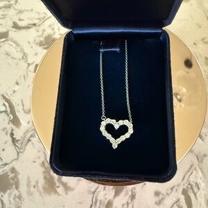 Tiffany & Co. Platinum .25 CTW Diamond Heart Necklace